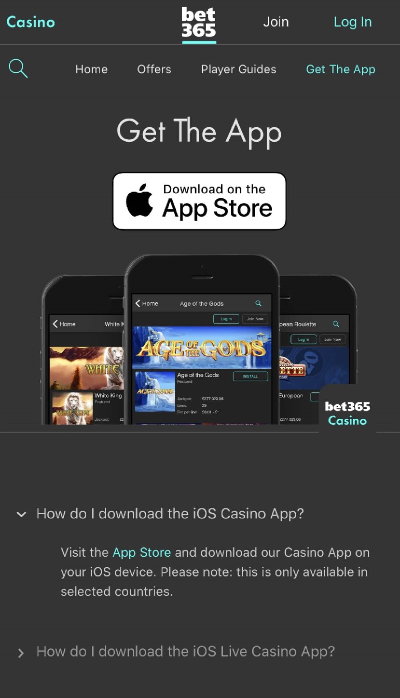 Bet365 App for iOS